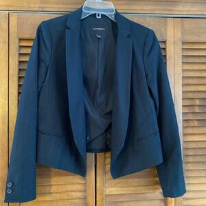 Banana Republic Women Cropped Blazer Suit Jacket Black Size 2